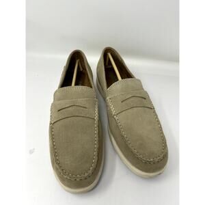Eastland Men's Baldwin Loafer Shoes Sand Nubuc, Size 9 M Pull-On Suede Upper